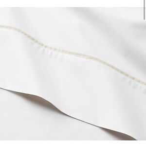 Ralph Lauren Queen Flat Sheet Palmer Percale Sand Dune Organic Cotton NEW $175